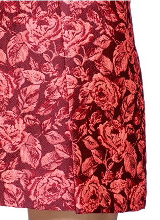 Detail View - Click To Enlarge - ERDEM - 'Calista' floral jacquard pleat skirt