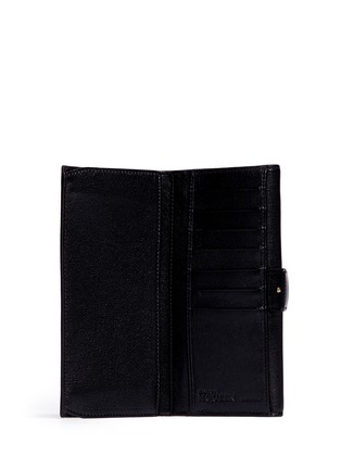 Figure View - Click To Enlarge - ALEXANDER MCQUEEN - Skull clasp leather continentalwallet