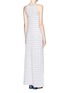 Back View - Click To Enlarge - VINCE - Stripe knit maxi dress