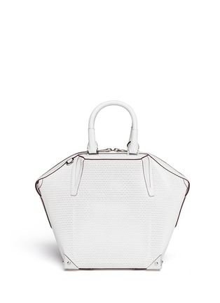 Back View - Click To Enlarge - ALEXANDER WANG - Emile small 3D mesh leather tote
