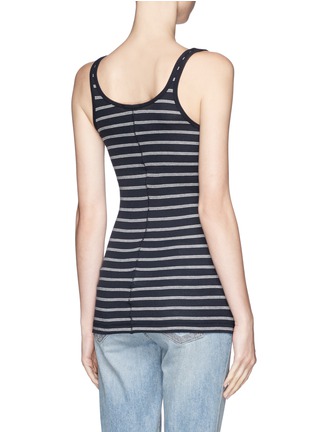 Back View - Click To Enlarge - VINCE - Stripe rib tank top