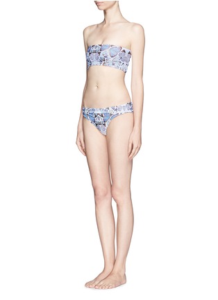 Figure View - Click To Enlarge - WILDFOX COUTURE - Butterfly print fold-over bikini bottom