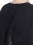 Detail View - Click To Enlarge - SANDRO - 'Sybil' pleat chiffon underlay sweater