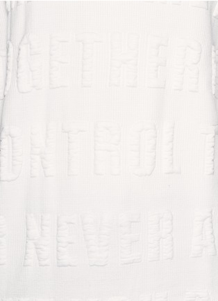 Detail View - Click To Enlarge - SANDRO - Stripe and text embroidery sweatshirt