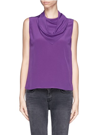 Main View - Click To Enlarge - SANDRO - Scarf front tank top