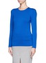 Front View - Click To Enlarge - MAJE - 'Kasakh' pleat shoulder sweater