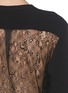 Detail View - Click To Enlarge - SANDRO - 'Elwire' floral lace panel crepe blouse
