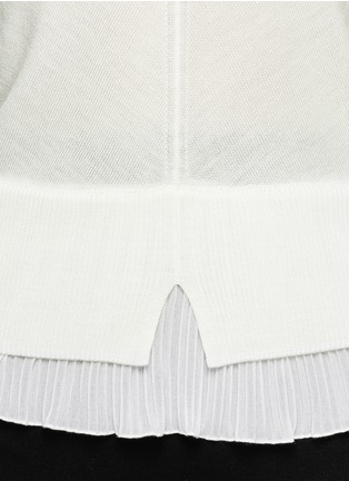 Detail View - Click To Enlarge - SANDRO - 'Stevie' plissé hem sweater