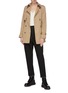 Figure View - Click To Enlarge - ALEXANDER MCQUEEN - Belted trench jacket