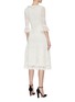 Back View - Click To Enlarge - ALEXANDER MCQUEEN - Crochet knit ruffle collar lace dress