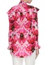 Back View - Click To Enlarge - ALEXANDER MCQUEEN - Flower print ruffle georgette blouse