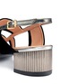 Detail View - Click To Enlarge - CLERGERIE - Samos suede and metallic leather sandals