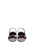 Figure View - Click To Enlarge - CLERGERIE - Samos suede and metallic leather sandals