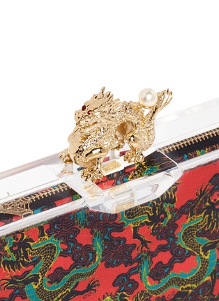 Detail View - Click To Enlarge - CHARLOTTE OLYMPIA - 'Dragon pandora' perspex clutch