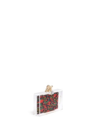 Front View - Click To Enlarge - CHARLOTTE OLYMPIA - 'Dragon pandora' perspex clutch
