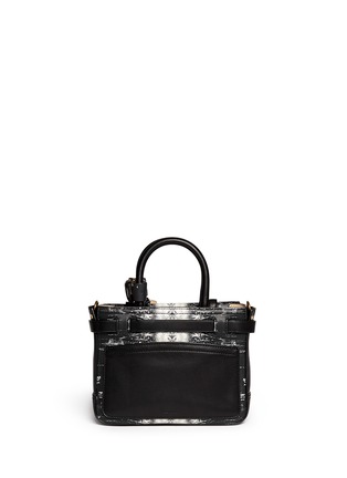 Back View - Click To Enlarge - REED KRAKOFF - 'Micro Boxer' lizard print leather satchel