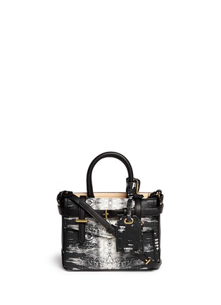 Main View - Click To Enlarge - REED KRAKOFF - 'Micro Boxer' lizard print leather satchel