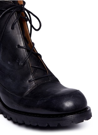 Detail View - Click To Enlarge - SONG FOR THE MUTE - Lace-up leather boots