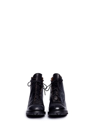 Figure View - Click To Enlarge - SONG FOR THE MUTE - Lace-up leather boots