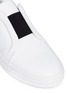 Detail View - Click To Enlarge - PIERRE HARDY - Elastic band leather slip-on sneakers