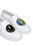 Detail View - Click To Enlarge - JOSHUA SANDERS - 'Rainbow Smile' embroidered patch slip-on sneakers