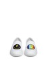 Front View - Click To Enlarge - JOSHUA SANDERS - 'Rainbow Smile' embroidered patch slip-on sneakers