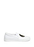 Main View - Click To Enlarge - JOSHUA SANDERS - 'Rainbow Smile' embroidered patch slip-on sneakers