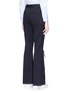 Back View - Click To Enlarge - COMME MOI - Ribbon split cuff twill flared pants