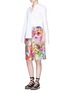 Figure View - Click To Enlarge - PORTS 1961 - Floral print poplin wide leg shorts