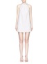 Main View - Click To Enlarge - C/MEO COLLECTIVE - 'Out of Line' smocked neck tie dress