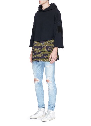 Figure View - Click To Enlarge - MAGIC STICK - Camouflage print hem hoodie