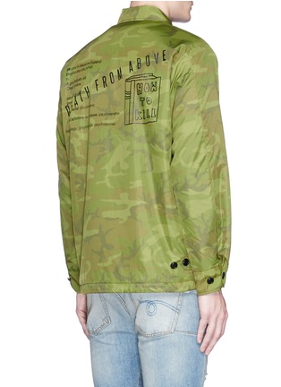 Back View - Click To Enlarge - MAGIC STICK - 'DEATH FROM ABOVE' camouflage print padded parachute jacket
