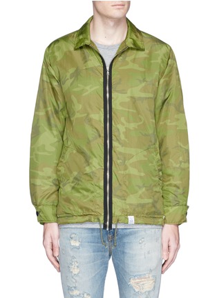 Main View - Click To Enlarge - MAGIC STICK - 'DEATH FROM ABOVE' camouflage print padded parachute jacket