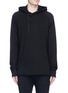 Main View - Click To Enlarge - ELIZABETH COLE - Lace-up cotton hoodie