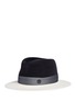 Figure View - Click To Enlarge - MAISON MICHEL - 'Andre' colourblock rabbit felt fedora hat