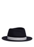 Main View - Click To Enlarge - MAISON MICHEL - 'André' swirl hemp straw fedora hat