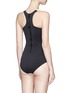 Back View - Click To Enlarge - STELLA MCCARTNEY - 'Stella Iconic' colourblock scuba jersey one-piece swimsuit