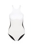 Main View - Click To Enlarge - STELLA MCCARTNEY - 'Stella Iconic' colourblock scuba jersey one-piece swimsuit
