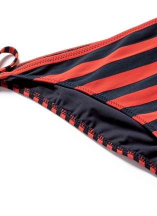 Detail View - Click To Enlarge - STELLA MCCARTNEY - 'Stripe' side tie bikini bottoms