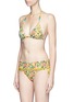 Figure View - Click To Enlarge - STELLA MCCARTNEY - 'Iconic Prints' citrus foldover waist bikini bottom