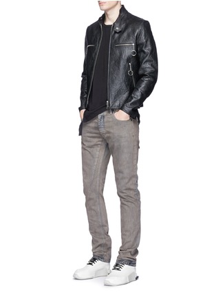 Figure View - Click To Enlarge - RICK OWENS DRKSHDW - 'Detroit' bleached slim fit jeans