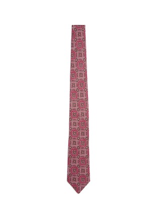 Main View - Click To Enlarge - ISAIA - Floral print linen tie