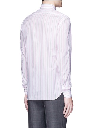 Back View - Click To Enlarge - ISAIA - 'Milano' stripe woven cotton shirt