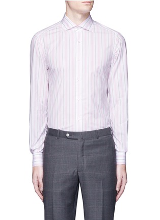 Main View - Click To Enlarge - ISAIA - 'Milano' stripe woven cotton shirt