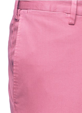 Detail View - Click To Enlarge - ISAIA - Cotton stripe dobby chinos