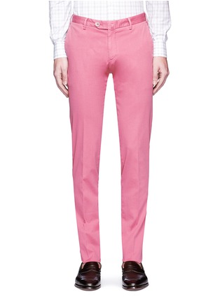 Main View - Click To Enlarge - ISAIA - Cotton stripe dobby chinos