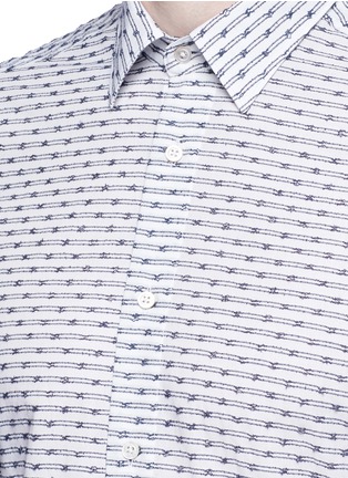Detail View - Click To Enlarge - BOGLIOLI - Stripe jacquard shirt