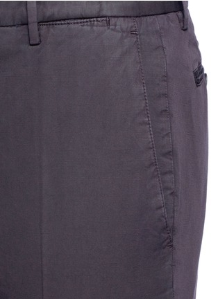 Detail View - Click To Enlarge - BOGLIOLI - Cotton-linen twill pants