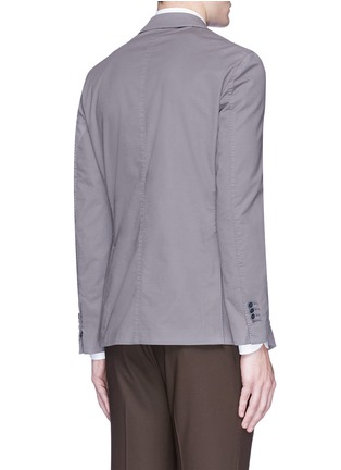 Back View - Click To Enlarge - LARDINI - Woven cotton soft blazer