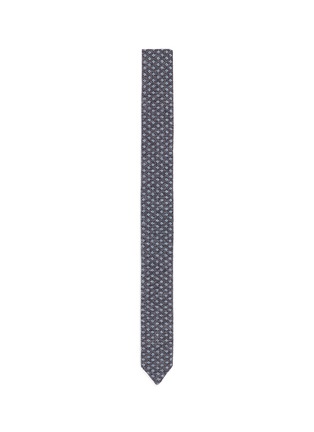 Main View - Click To Enlarge - LARDINI - Floral intarsia cotton knit tie